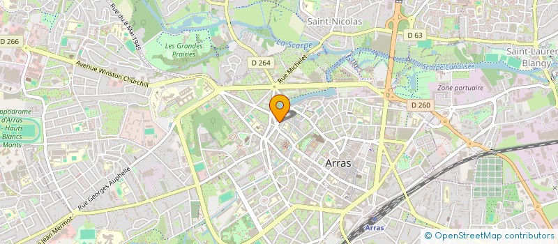 localisation de l'entreprise LES MILLE PAS à ARRAS