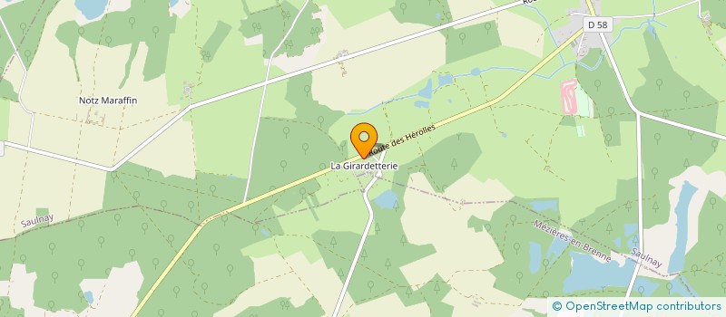 localisation de l'entreprise LES MILLE PAYSAGES SERVICES AUX PARTICULIERS à SAULNAY