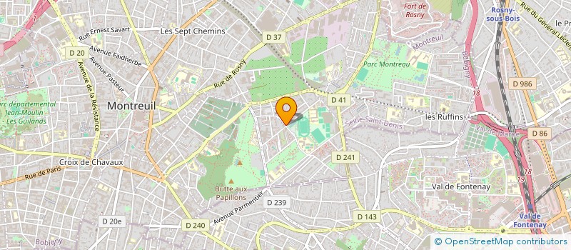 localisation de l'entreprise LES MILLE SAVEURS DE MONTREUIL à MONTREUIL