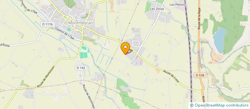 localisation de l'entreprise LES MILLE SECOUSSES  MONTMEYRAN