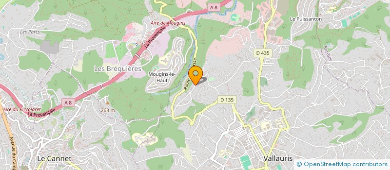 localisation de l'entreprise LES MILLE SOLEILS VALLAURIS à VALLAURIS