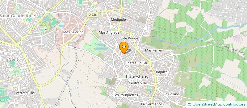 localisation de l'entreprise LES MILLE VALLEES  CABESTANY