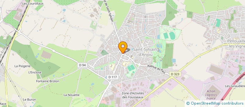 localisation de l'entreprise LES MILLEPATTES  VERRIERES-EN-ANJOU