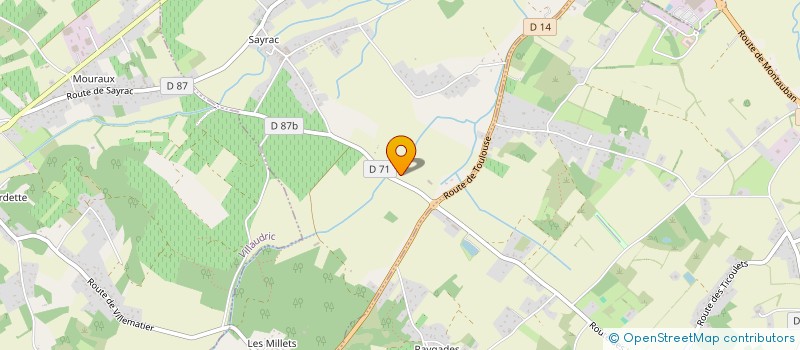 localisation de l'entreprise LES MILLERES  VILLEMUR-SUR-TARN