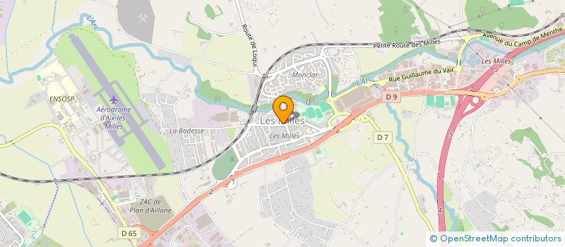 localisation de l'entreprise LES MILLES SERVICES à AIX-EN-PROVENCE