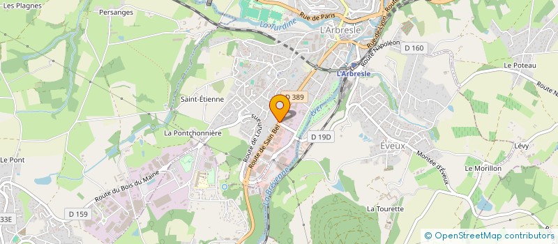 localisation de l'entreprise LES MILLES & UNE EPICES  L'ARBRESLE