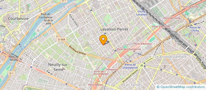 localisation de l'entreprise LES MILLESIMES à LEVALLOIS-PERRET