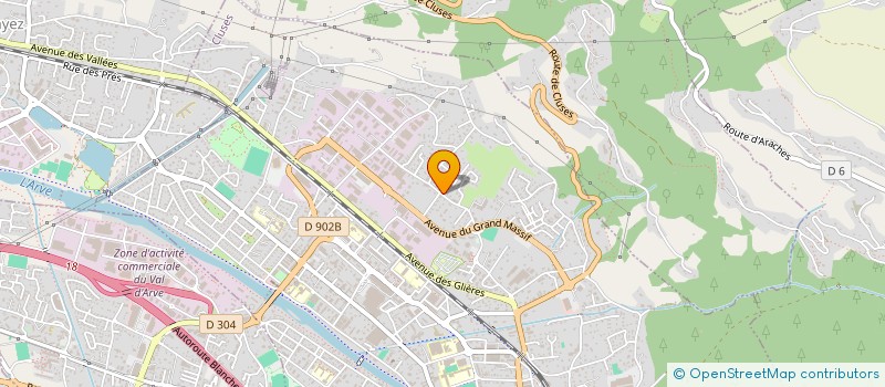 localisation de l'entreprise LES MILLIERES  CLUSES