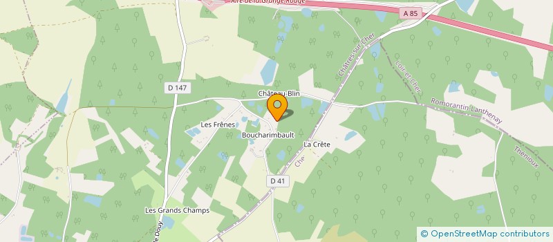 localisation de l'entreprise LES MILOUINS  CHATRES-SUR-CHER