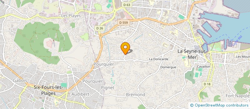 localisation de l'entreprise LES MIMONS à SIX-FOURS-LES-PLAGES