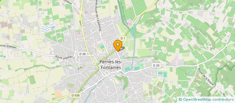 localisation de l'entreprise LES MIMOSAS 2025  PERNES-LES-FONTAINES