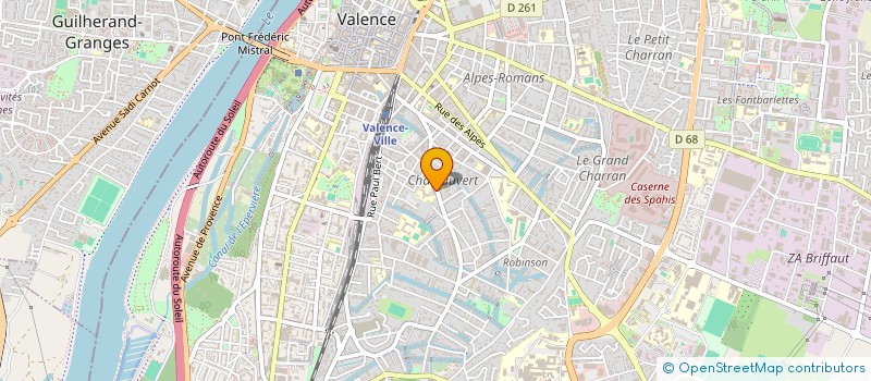 localisation de l'entreprise LES MIMOSAS  VALENCE