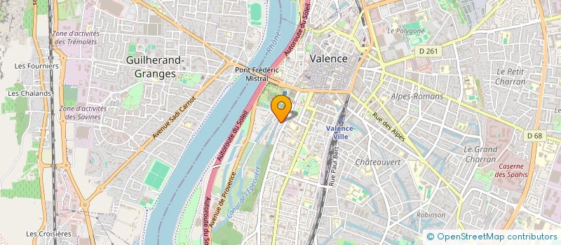 localisation de l'entreprise LES MIMOSAS à VALENCE