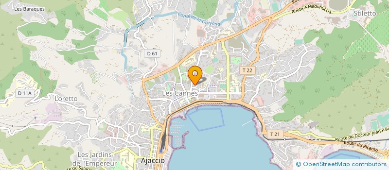 localisation de l'entreprise LES MIMOSAS  AJACCIO