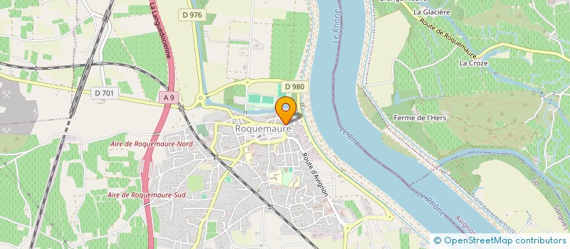 localisation de l'entreprise LES MIMOSAS  ROQUEMAURE