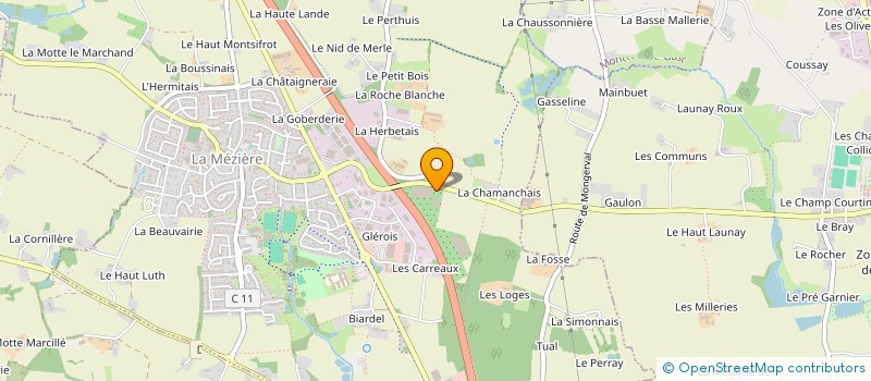localisation de l'entreprise LES MIMOSAS  LA MEZIERE