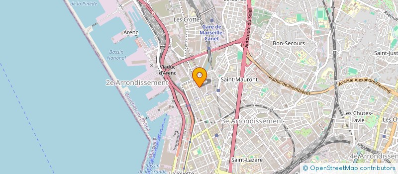 localisation de l'entreprise LES MIMOSAS à MARSEILLE