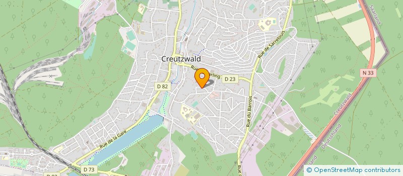 localisation de l'entreprise LES MIMOSAS  CREUTZWALD