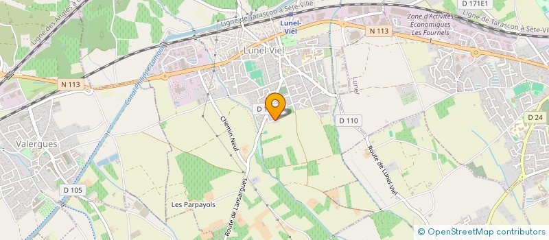 localisation de l'entreprise LES MIMOSAS  LUNEL-VIEL