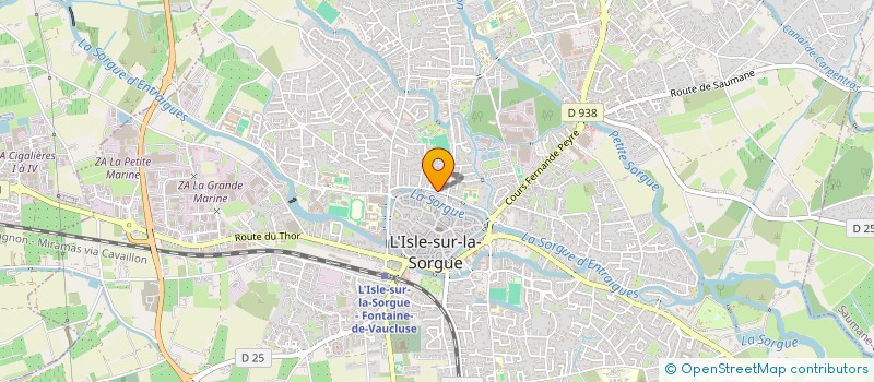 localisation de l'entreprise LES MIMOSAS  L'ISLE-SUR-LA-SORGUE