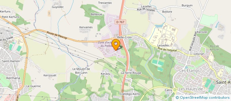 localisation de l'entreprise LES MIMOSAS  SAINT-AVE