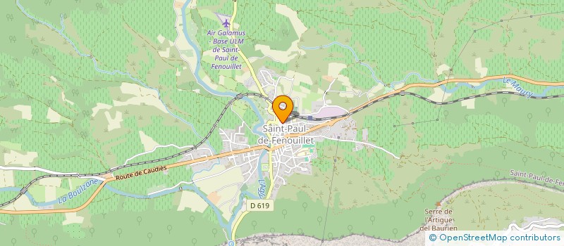 localisation de l'entreprise LES MIMOSAS 66  SAINT-PAUL-DE-FENOUILLET