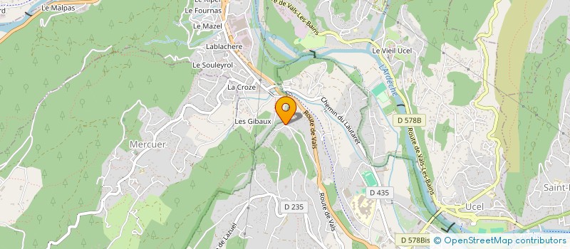 localisation de l'entreprise LES MIMOSAS à AUBENAS