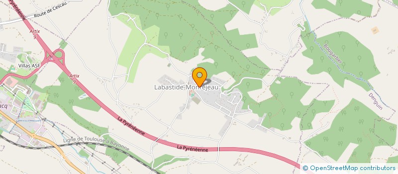 localisation de l'entreprise LES MIMOSAS  LABASTIDE-MONREJEAU