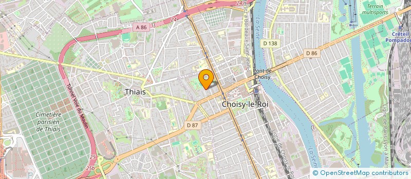 localisation de l'entreprise LES MIMOSAS  CHOISY-LE-ROI