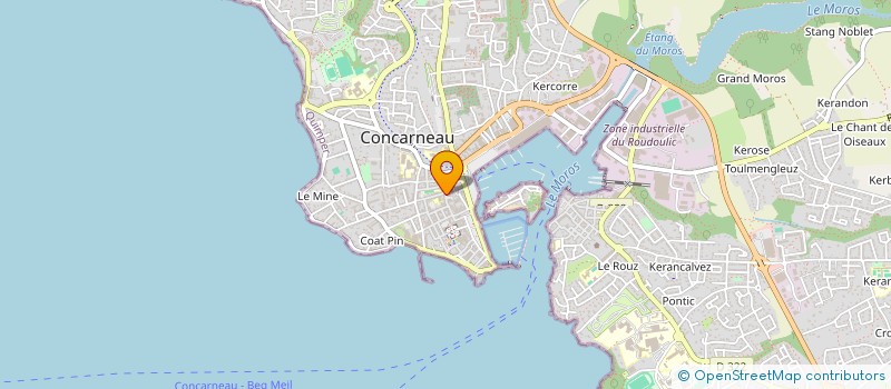 localisation de l'entreprise LES MIMOSAS  CONCARNEAU