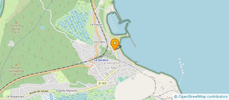 localisation de l'entreprise LES MIMOSAS  LE VERDON-SUR-MER