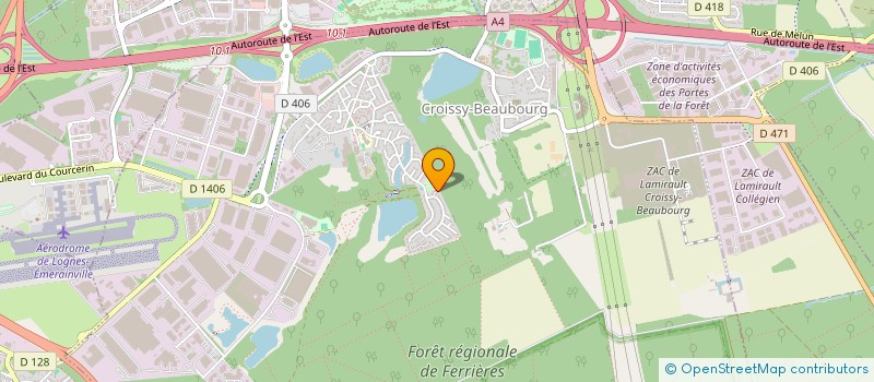 localisation de l'entreprise LES MIMOSAS  CROISSY-BEAUBOURG