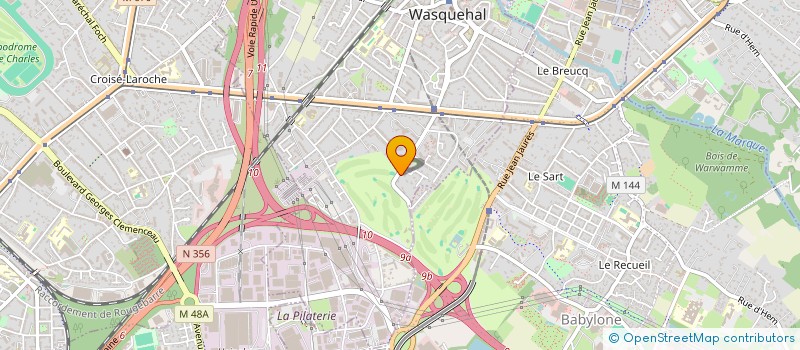 localisation de l'entreprise LES MIMOSAS  WASQUEHAL