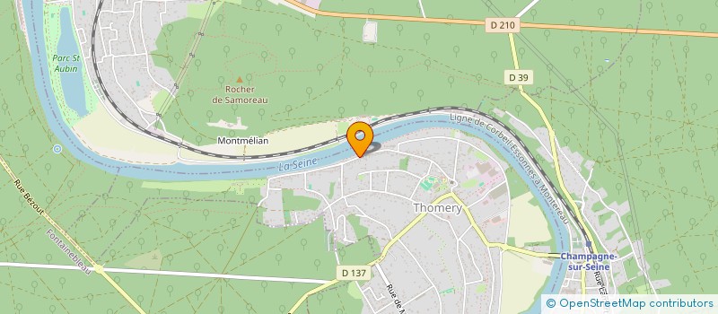 localisation de l'entreprise LES MIMOSAS B.B.  THOMERY