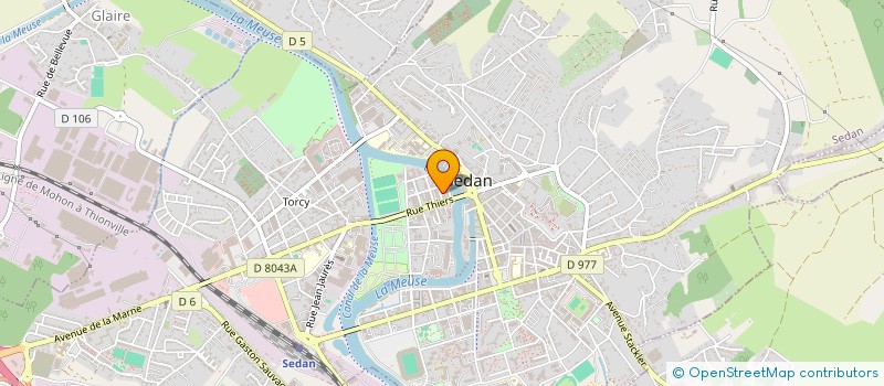 localisation de l'entreprise LES MIN'HIBOUX à SEDAN