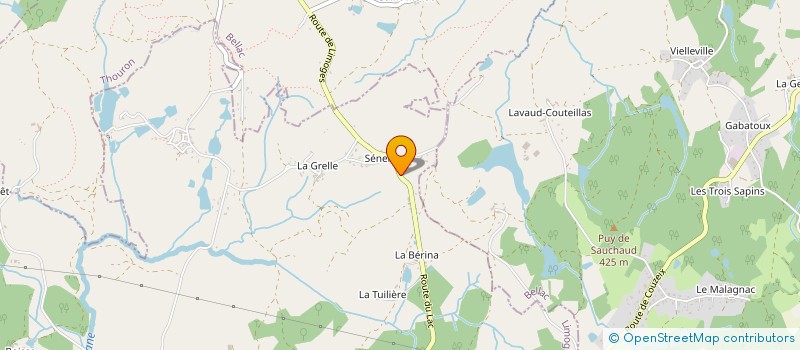 localisation de l'entreprise LES MINASTES  LA ROCHE L'ABEILLE