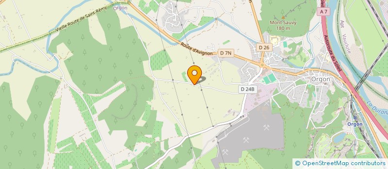 localisation de l'entreprise LES MINAUDS  ORGON