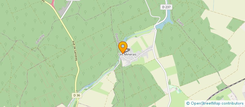 localisation de l'entreprise LES MINERAIS à DAMPIERRE