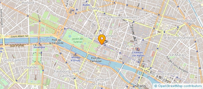 localisation de l'entreprise LES MINERAUX à PARIS