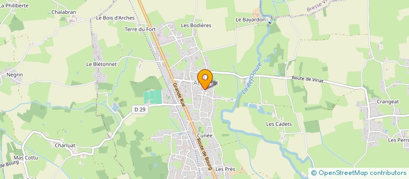 localisation de l'entreprise LES MINERAUX à ATTIGNAT