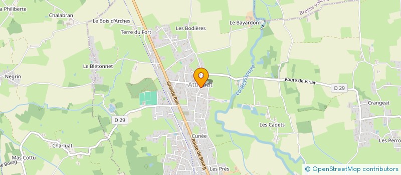 localisation de l'entreprise LES MINERAUX EXPERTISE à ATTIGNAT