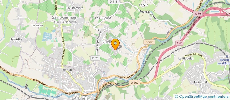 localisation de l'entreprise LES MINES  SAINT-GERMAIN-NUELLES