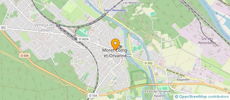 localisation de l'entreprise LES MINES DE GAIA  MORET-LOING-ET-ORVANNE