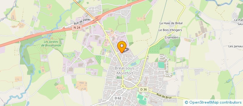 localisation de l'entreprise LES MINI GLOBETROTTERS  BREAL-SOUS-MONTFORT