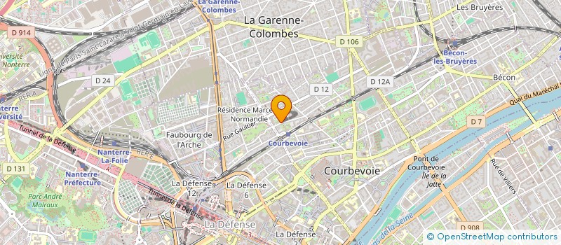 localisation de l'entreprise LES MINI JOURNALISTES  COURBEVOIE