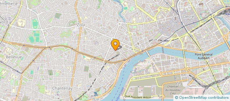 localisation de l'entreprise LES MINI LOUPS à NANTES