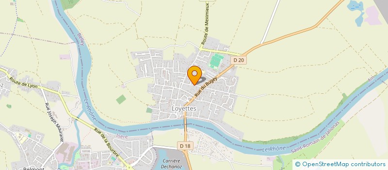 localisation de l'entreprise LES MINI POUSSES'AIN  LOYETTES