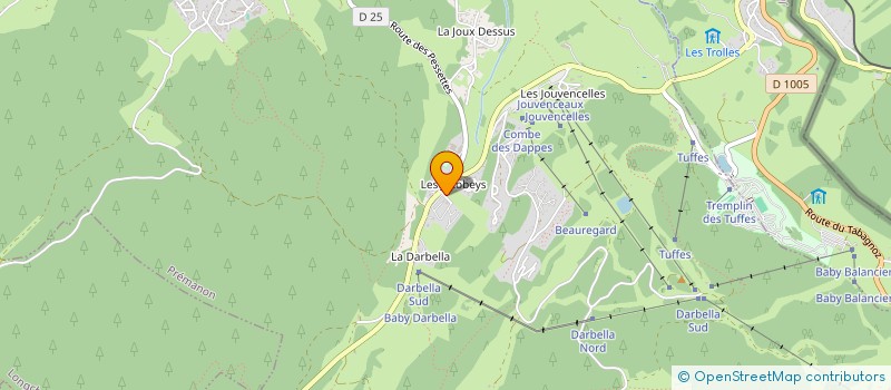 localisation de l'entreprise LES MINI-POUSSES JURASSIENNES  PREMANON