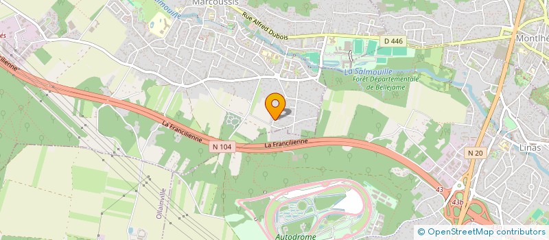 localisation de l'entreprise LES MINI RAQUETTES  MARCOUSSIS