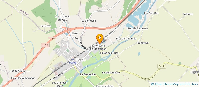 localisation de l'entreprise LES MINIMES  PEZOU